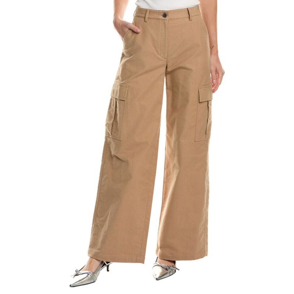 Theory Womens  Relax Cargo Pant, Tan